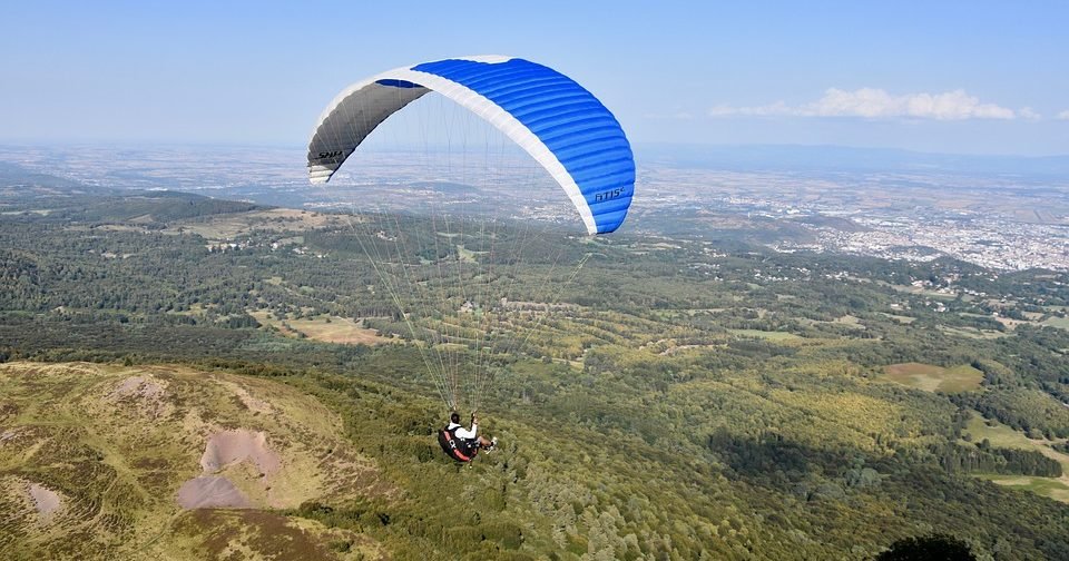 Dehradun valley view paragliding