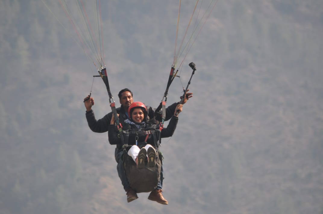 Paragliding sport in Dhobi