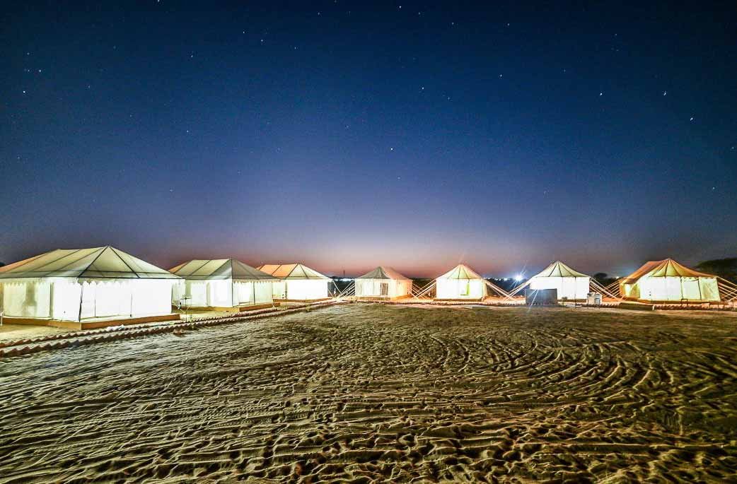 Maharaja Desert Camp Luxury Camping Jaisalmer India Thrills