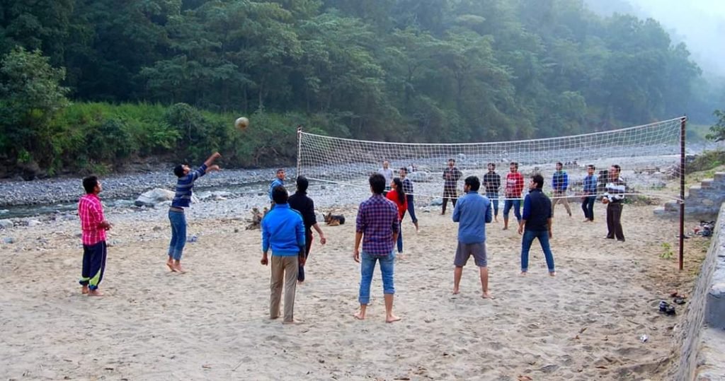 Volley ball court Phool Chatti Resort in Rishikesh