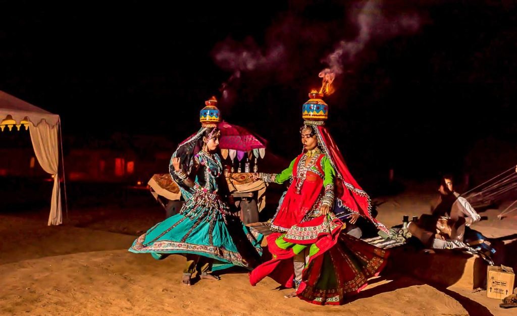 Folk dance at Joggan Desert Camp