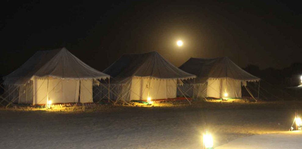 sunrise desert adventure camp night view