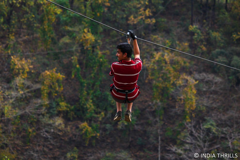 Ziplining in Shivpuri