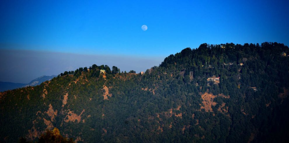 Mussoorie scenic view from Lal Tibba