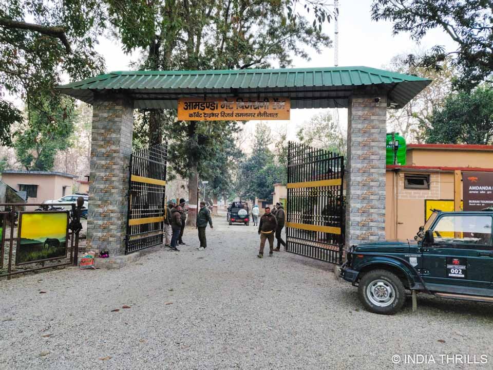 Entry gate Bijrani for Jim Corbett Safari Tour