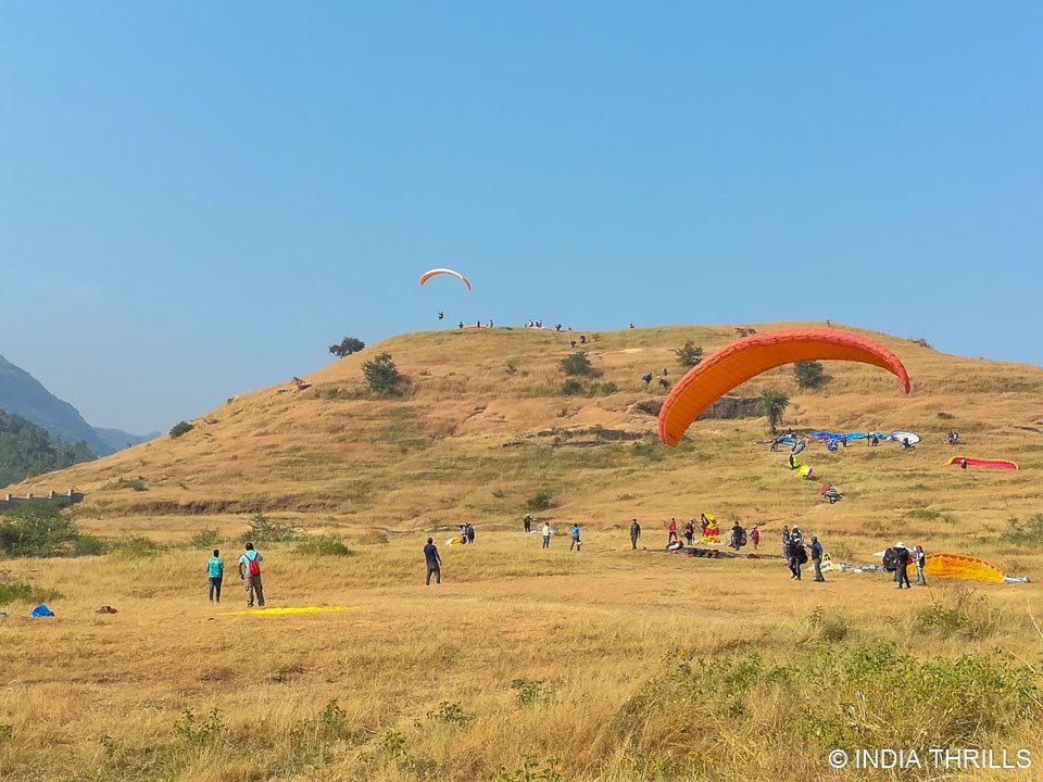 paragliding in kamshet takeoff point