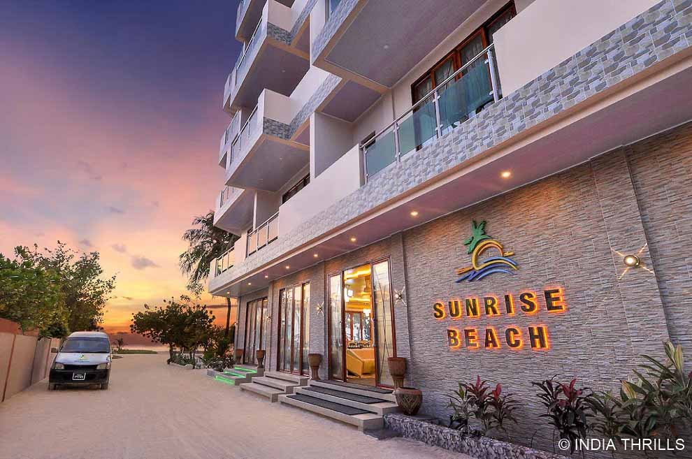 Exterior view Sunrise beach Hotel at Maldives