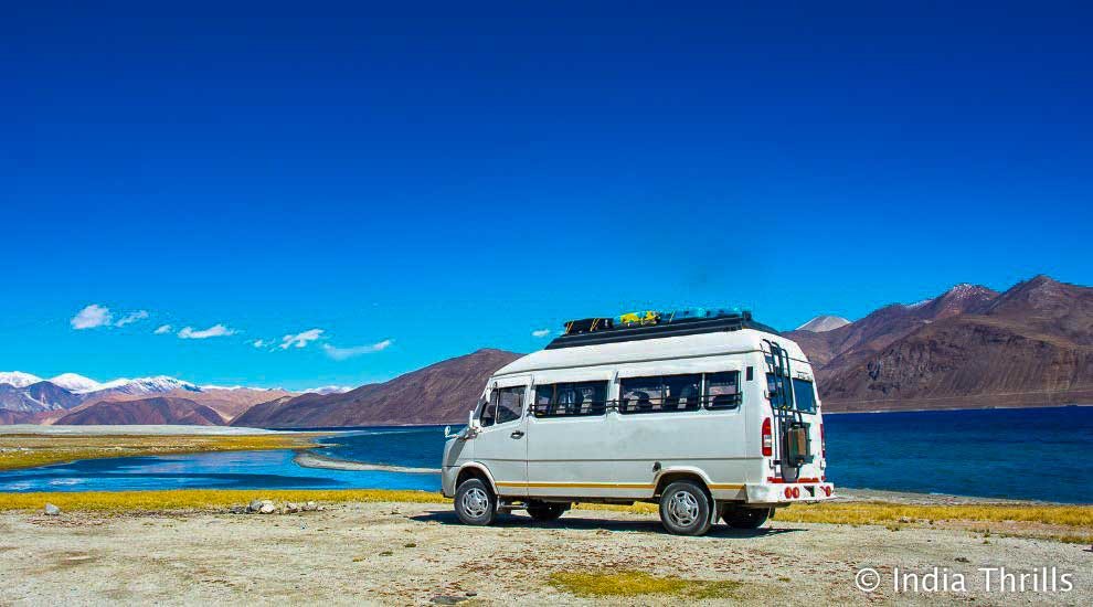 Camper van at Pangong Lake - 1