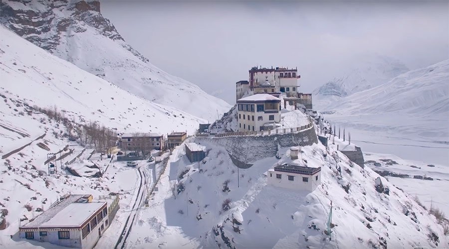 Kee Monastery during winters, spiti valley