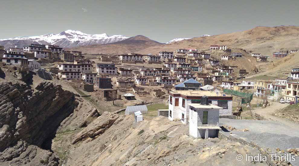 View Of World's Highest Motorable Village in Spiti